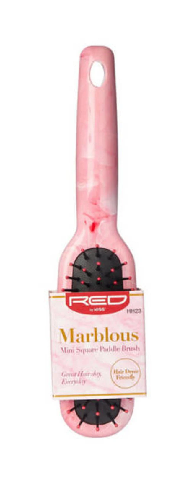 Red by Kiss Marblous Mini Square Paddle Brush #HH23