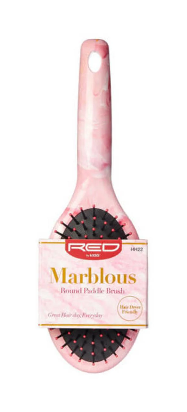 Red by Kiss Marblous Round Paddle Brush #HH22