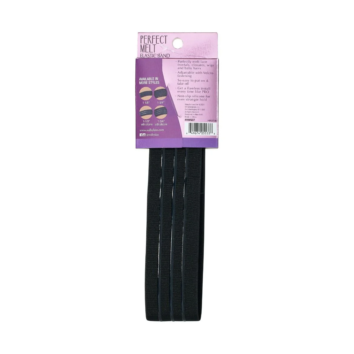 Red by Kiss Perfect Melt Silicone Elastic Band 1-3/4" #HWG07 - Image 3