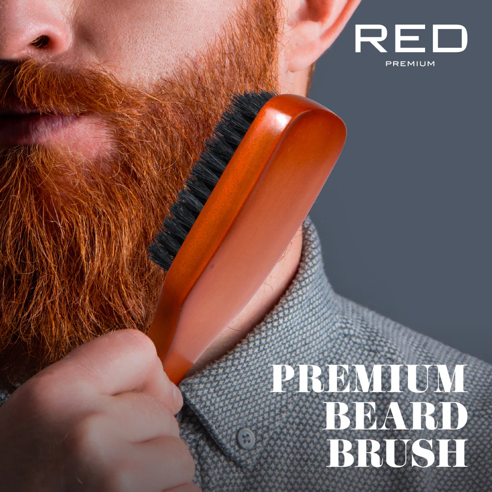 Red by Kiss Premium Beard Medium Soft Club Brush #BR201 - Image 2