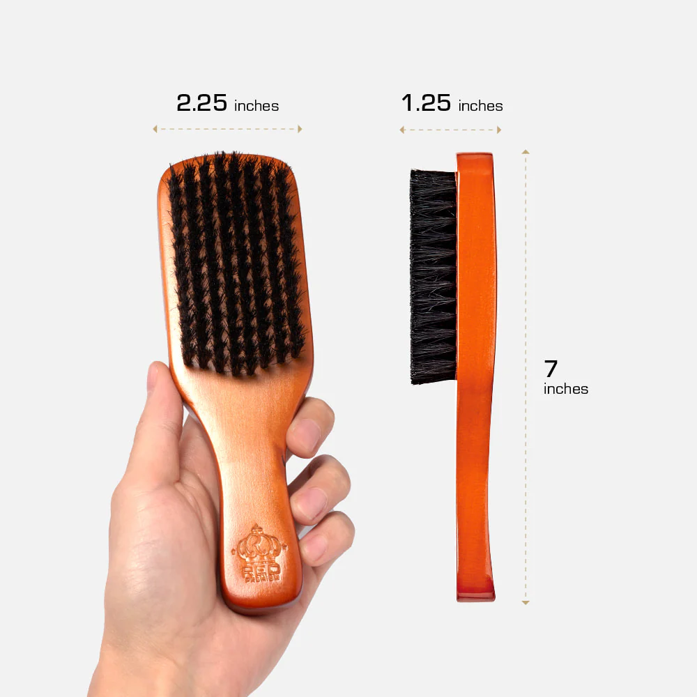 Red by Kiss Premium Beard Medium Soft Club Brush #BR201 - Image 4