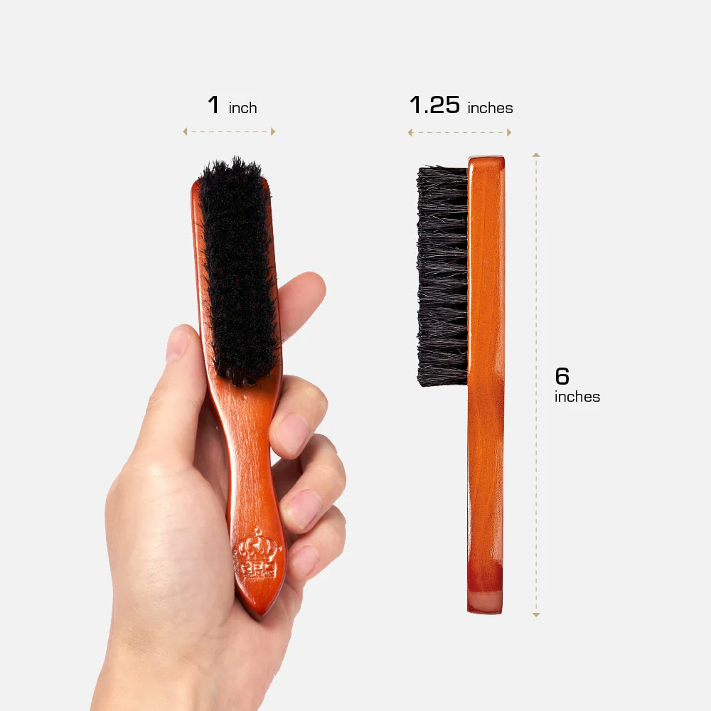 Red by Kiss Premium Beard Medium Soft Long Handle Brush #BR202 - Image 4