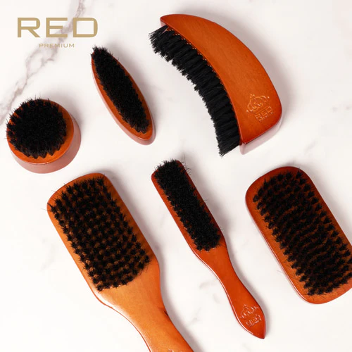 Red by Kiss Premium Beard Medium Soft Military Brush #BR200 - Image 5