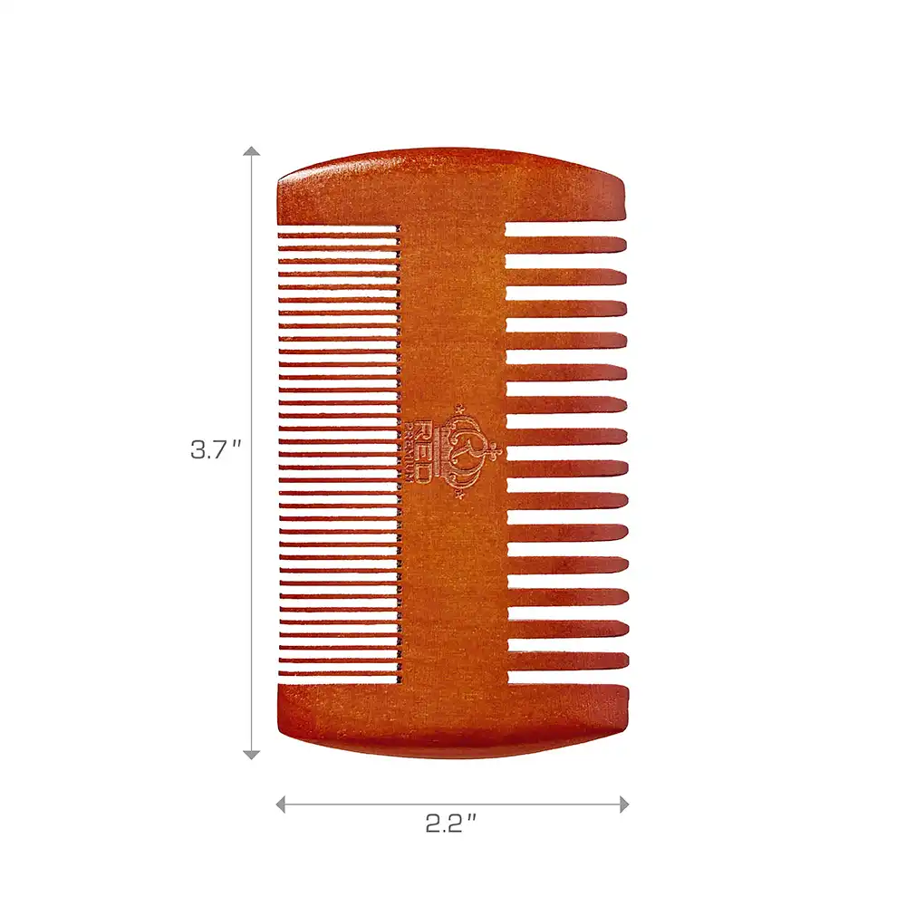 Red by Kiss Premium Wood Dual Side Beard Comb #BM68 - Image 6