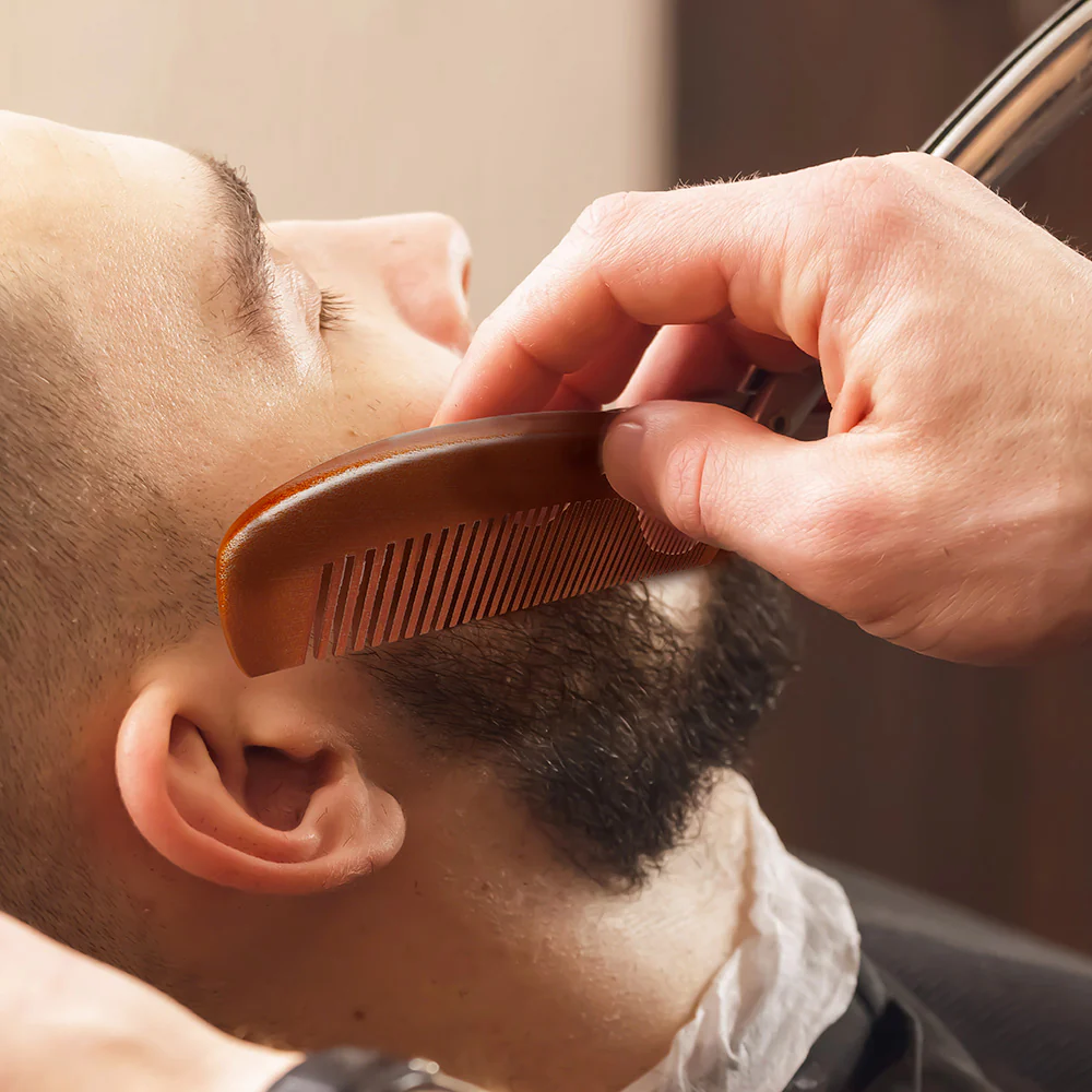 Red by Kiss Premium Wood Long Beard Comb #BM69 - Image 2