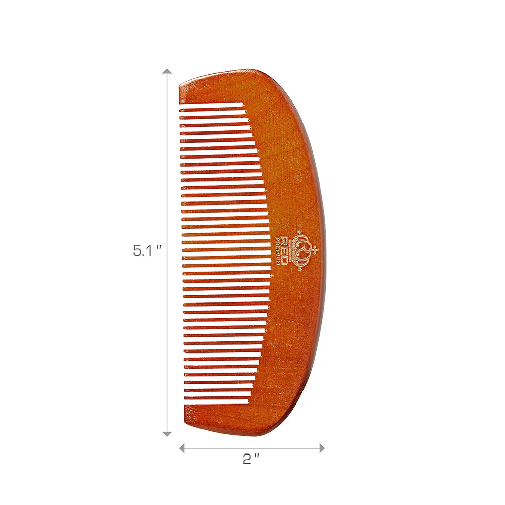 Red by Kiss Premium Wood Long Beard Comb #BM69 - Image 4