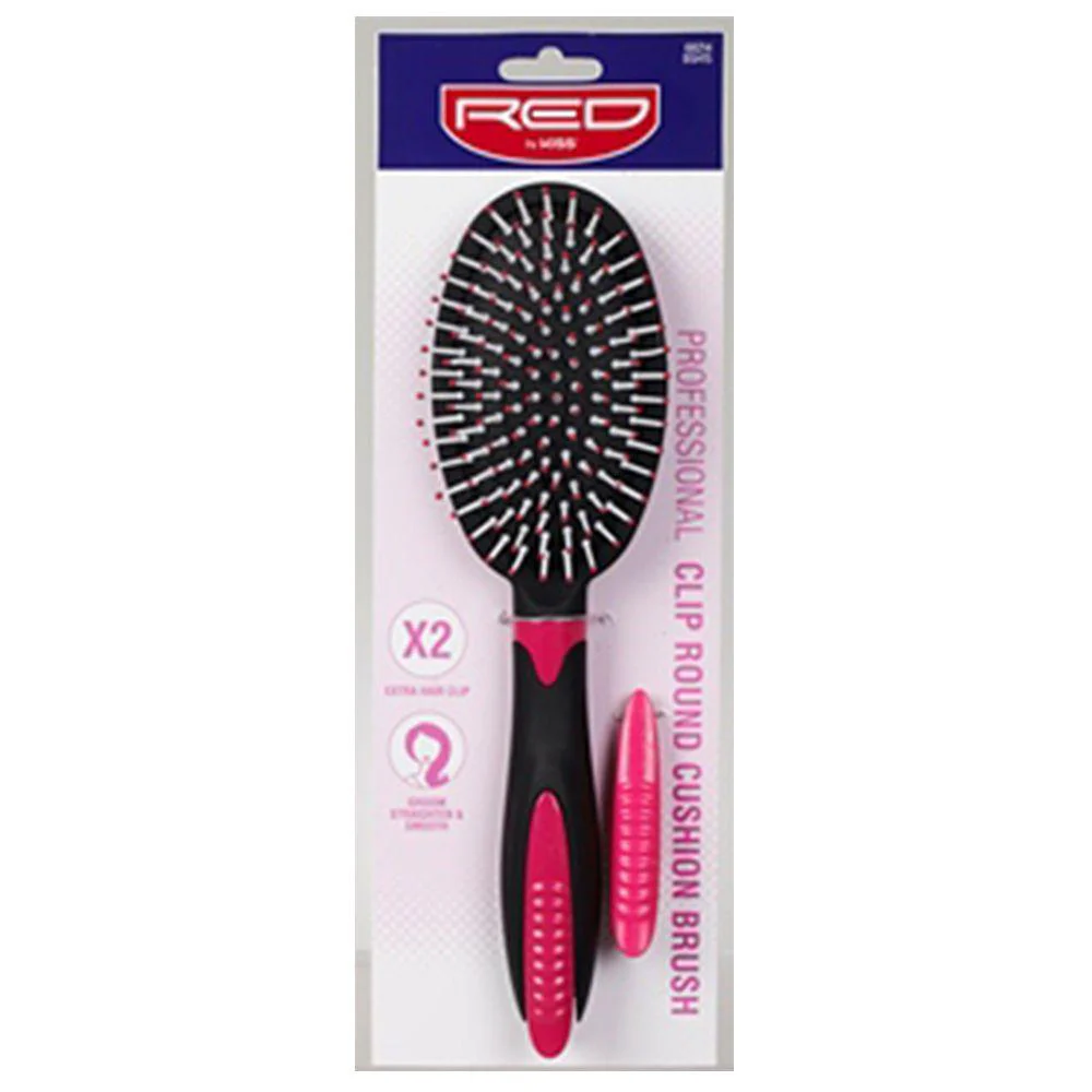 Red by Kiss PROFESSIONAL Clip Round Cushion Brush #BSH15