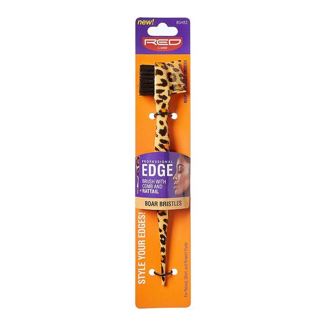 Red by Kiss Professional Edge Brush With Comb And Rattail #HH75(BSH33)