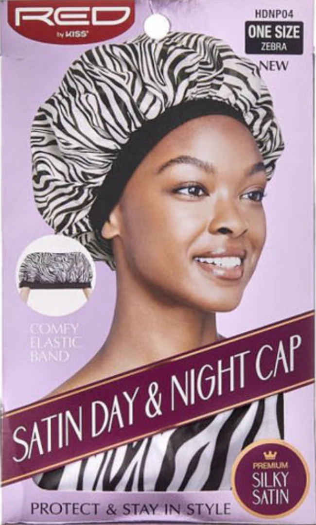 Red by Kiss Satin Day&Night Cap #HDNP04 Zebra