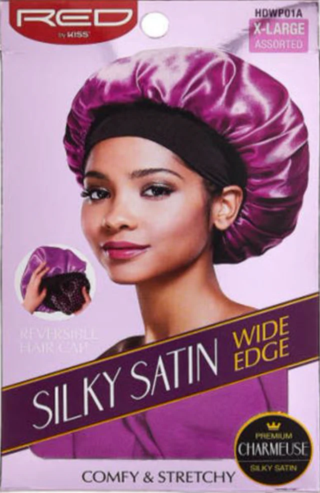 Red by Kiss Silky Satin Wide Edge Cap X-Large #HDWP01A Assorted