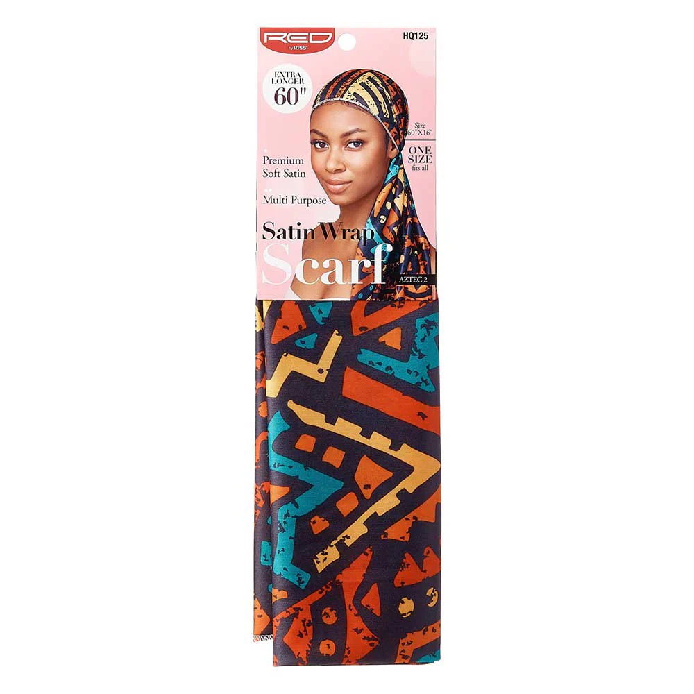 Red by Kiss Silky Satin Wrap Scarf 60″X16″ - Image 3