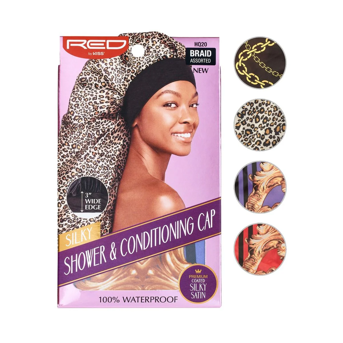 Red by Kiss Silky Shower & Conditioning Cap - #HQ20 Braid Assorted