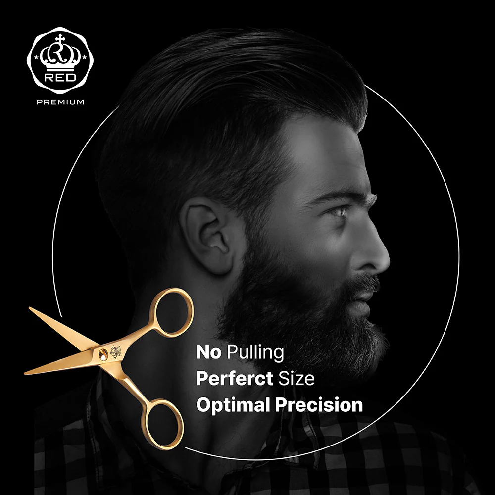 Red by Kiss Stainless Steel Beard Shear #BS20 - Image 4