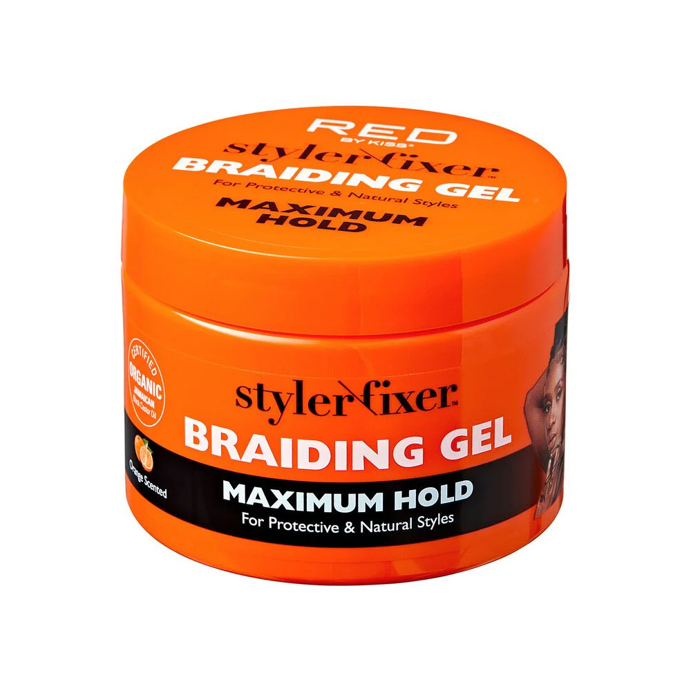 Red by Kiss Styler Fixer Braiding Gel 6oz #SBM01 Maximum Hold