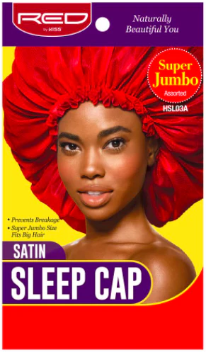 Red by Kiss Super Jumbo Satin Sleep Cap #HSL03A Assorted