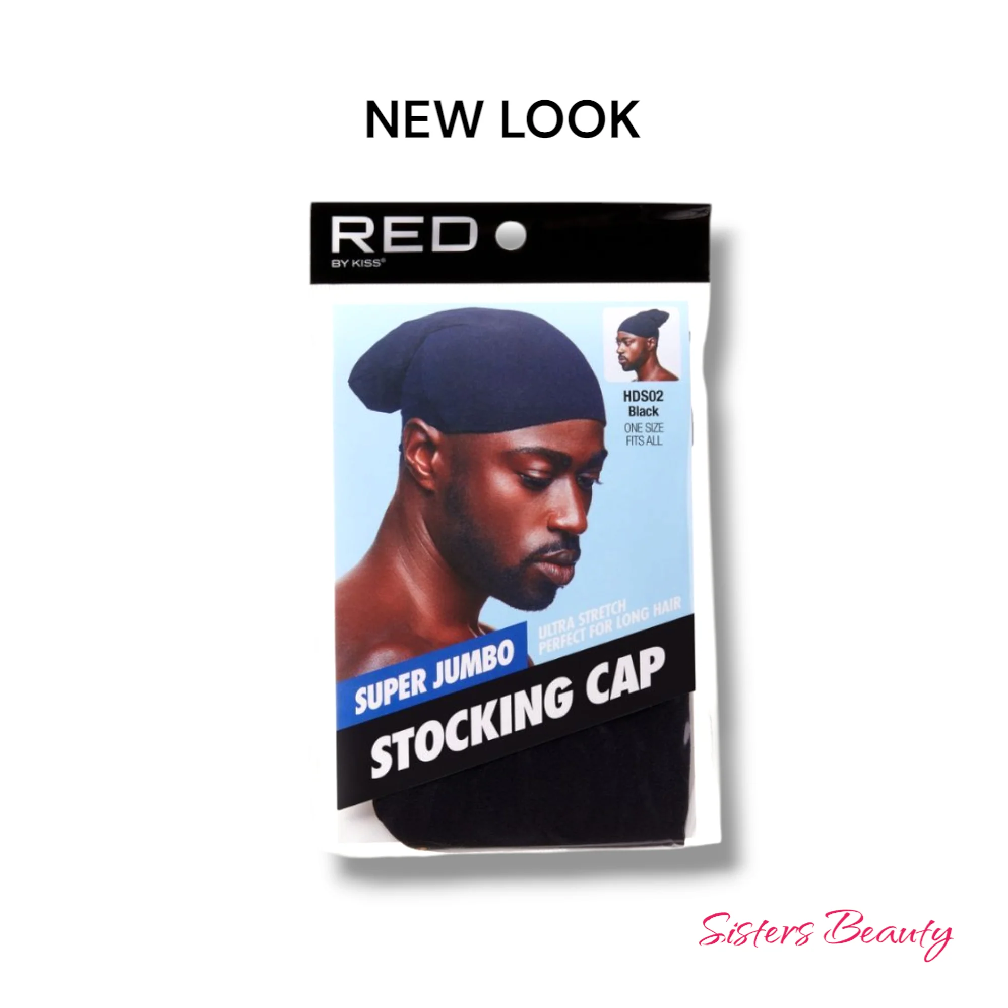 Red by Kiss Super Jumbo Stocking cap #HDS02 Black