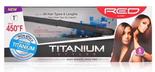 Red by Kiss Titanium Styler 1" Flat Iron #FITS100