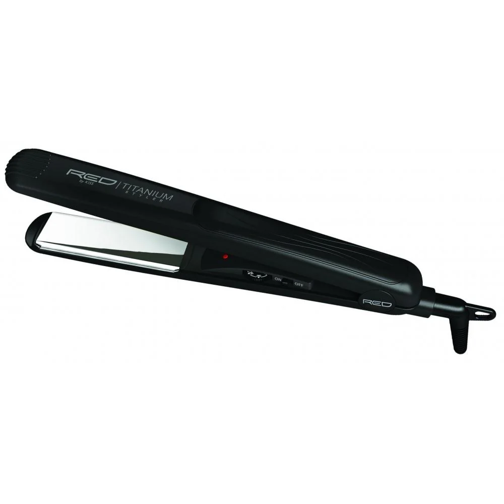 Red by Kiss Titanium Styler 1" Flat Iron #FITS100 - Image 2