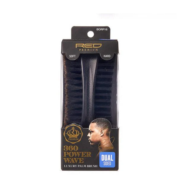 RED Premium 360 Power Wave Brush X Bow Wow - Dual Sided Palm #BR29(BORP16)