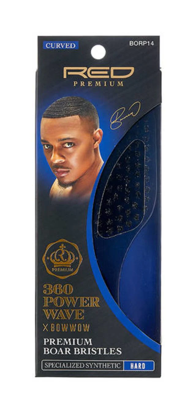 RED Premium 360 Power Wave Brush X Bow Wow - Hard Club #BR27(BORP14)