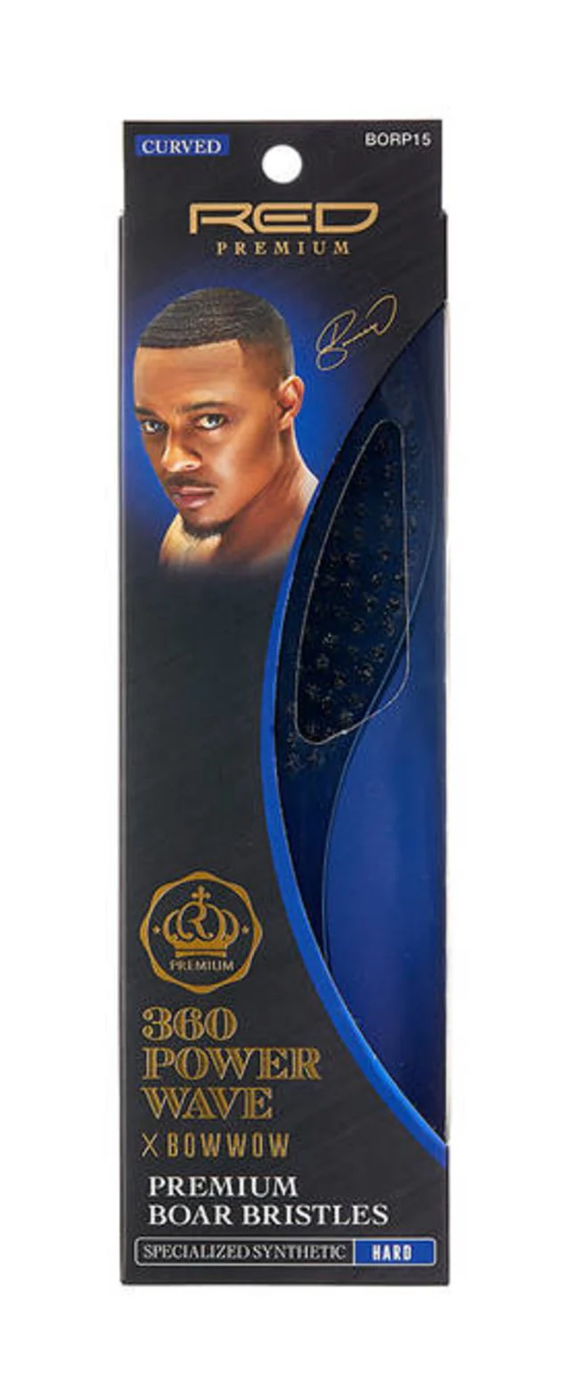 RED Premium 360 Power Wave Brush X Bow Wow - Hard Wave #BR28(BORP15)