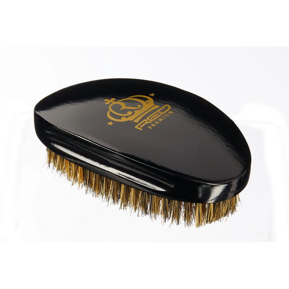 RED Premium 360 Power Wave Brush X Bow Wow - Medium Soft Palm #BR14(BORP01) - Image 5