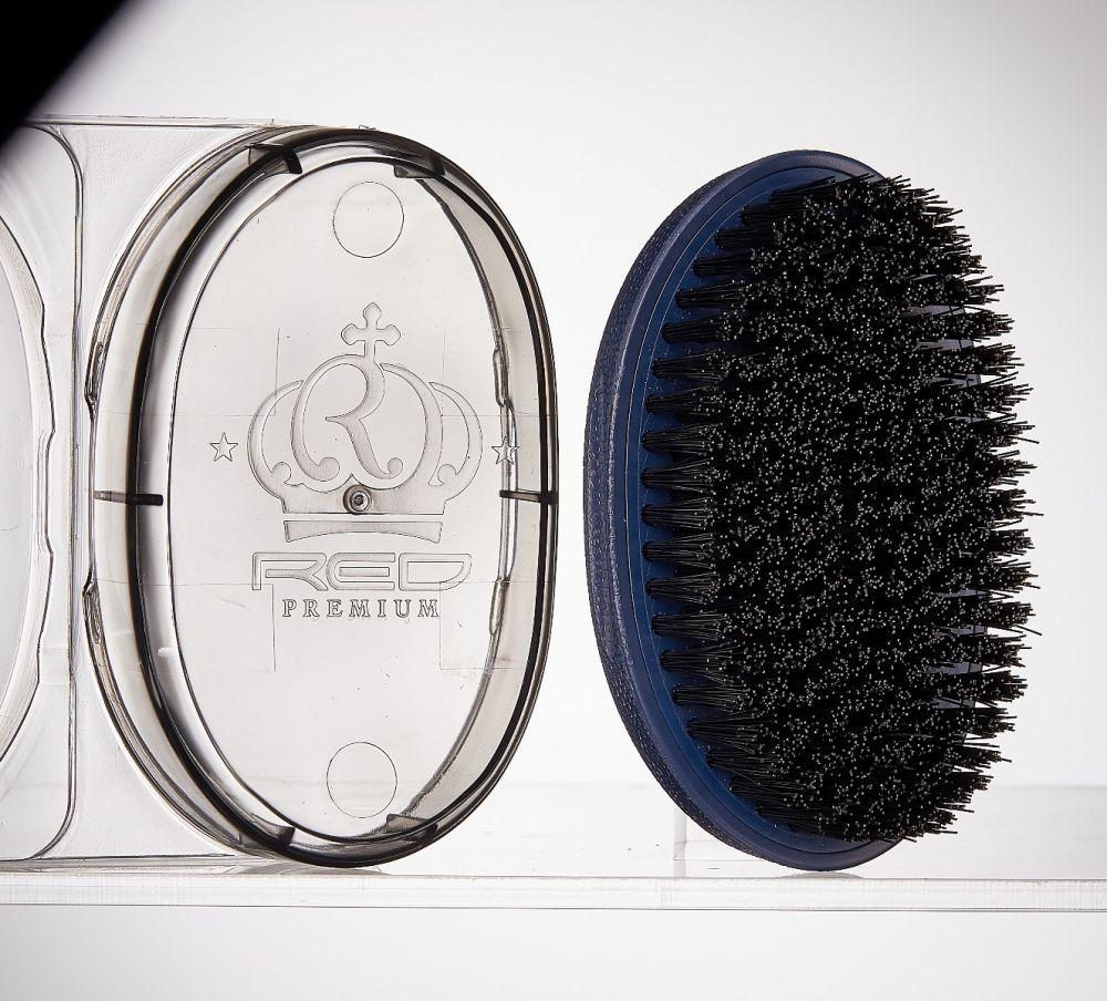 RED Premium Pocket Wave Brush X Bow Wow - Curved Palm Brush HARD #BR33(BORPP03) - Image 5