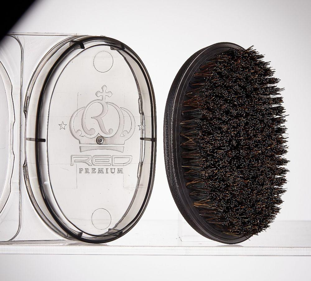 RED Premium Pocket Wave Brush X Bow Wow - Curved Palm Brush MEDIUM #BR32(BORPP02) - Image 5