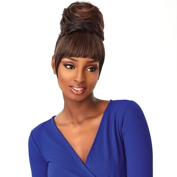 Sensationnel 100% Premium Fiber Instant Bun with Bangs - ADA