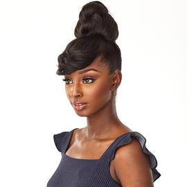 Sensationnel 100% Premium Fiber Instant Bun with Bangs - BRIA