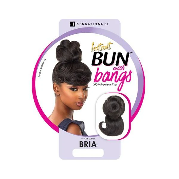 Sensationnel 100% Premium Fiber Instant Bun with Bangs - BRIA - Image 5