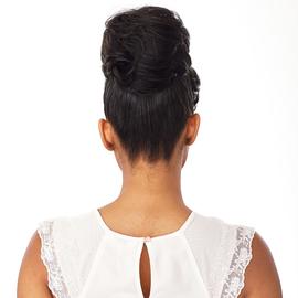 Sensationnel 100% Premium Fiber Instant Bun with Bangs - CARLA - Image 4