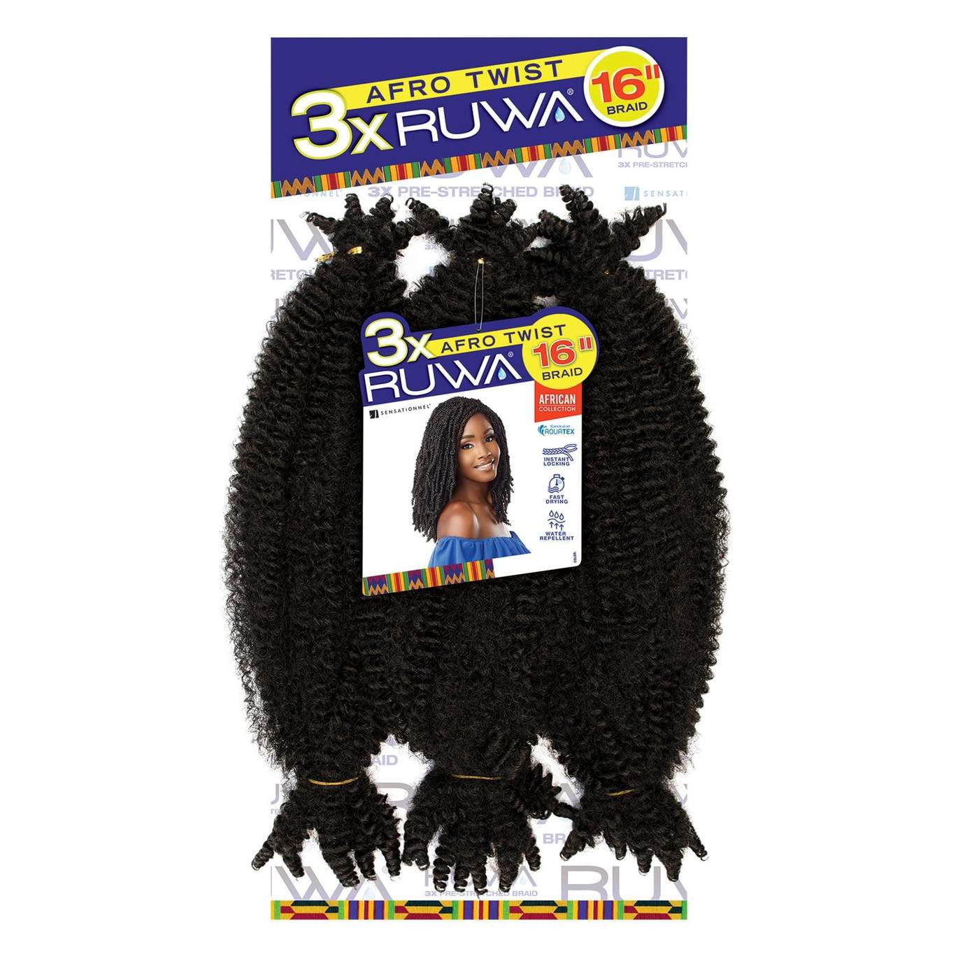 Sensationnel African Collection RUWA 3X Afro Twist 16" - Image 3