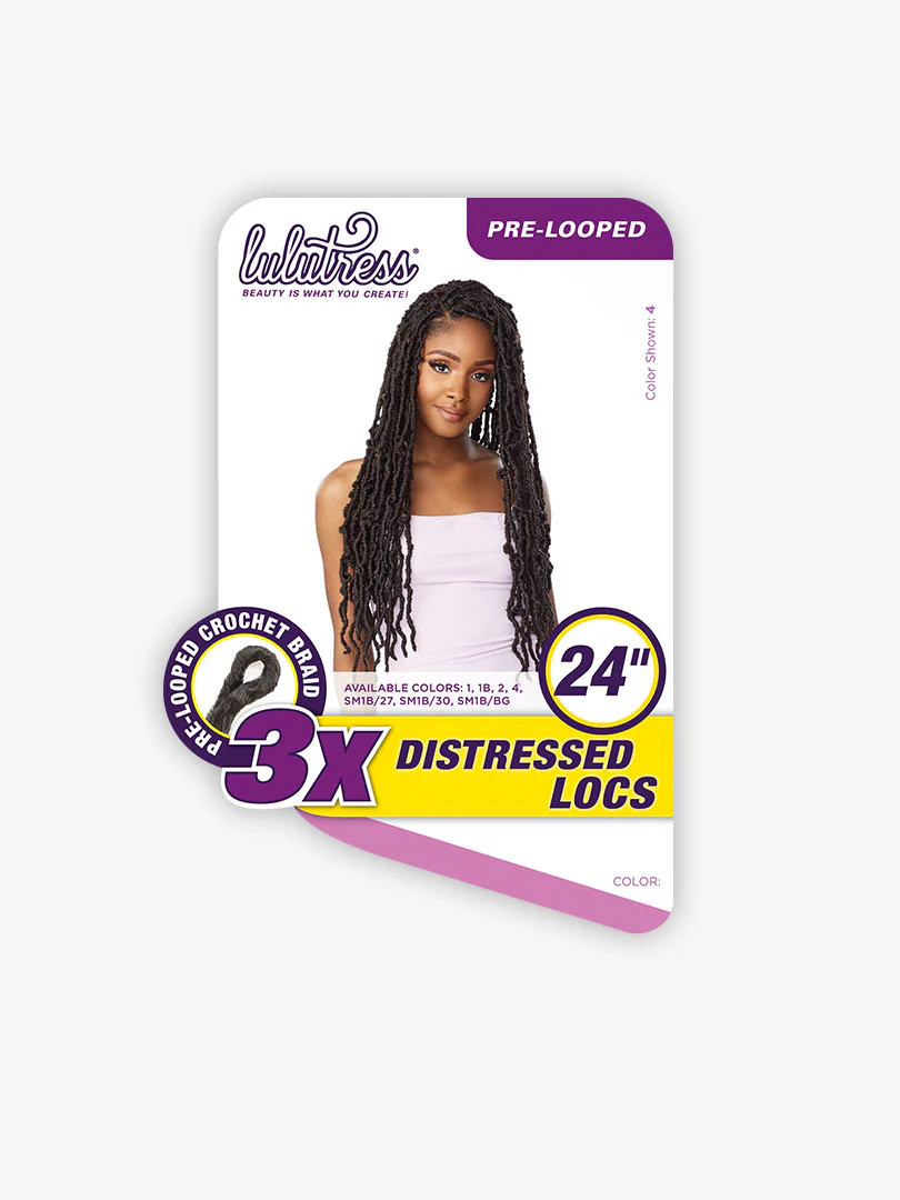 Sensationnel Crochet Braid Lulutress 3X Distressed Locs 24" - Image 2