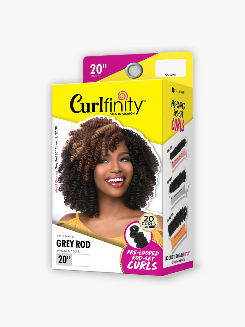 Sensationnel Curlfinity Pre-Looped Grey Rod 20" - Image 2