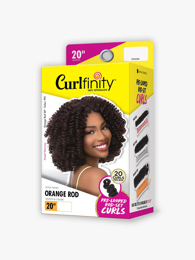 Sensationnel Curlfinity Pre-Looped Orange Rod 20" - Image 3
