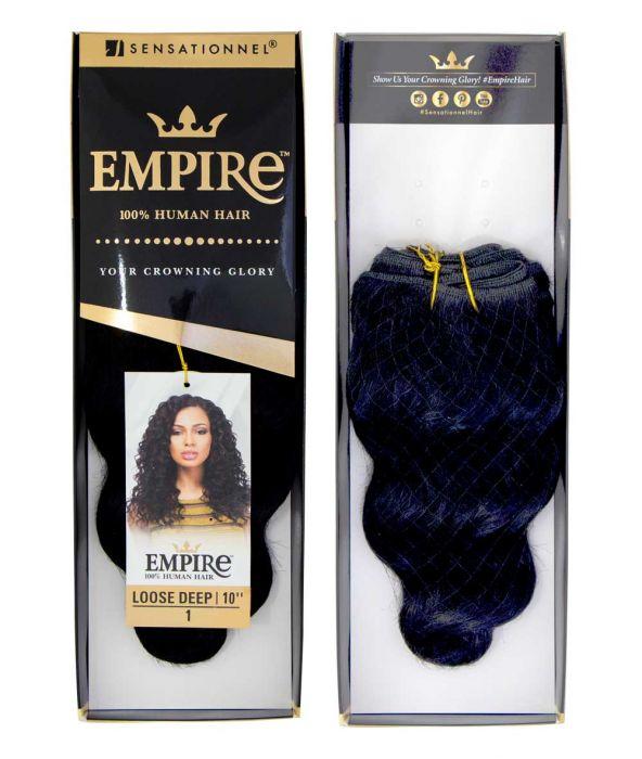 Sensationnel Human Hair Weave Empire Loose Deep 10" - 18" - Image 2