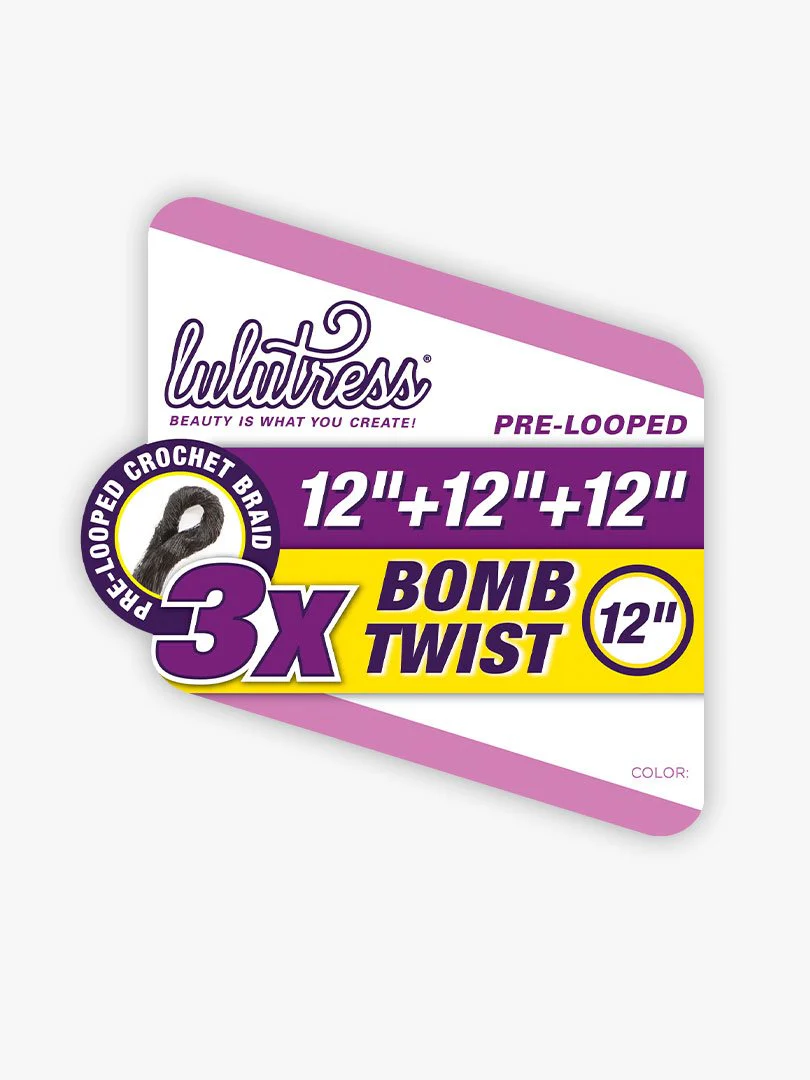 Sensationnel Crochet Braid Lulutress 3X Bomb Twist 12" - Image 3