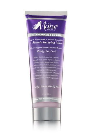The Mane Choice Pink Lemonade & Coconut Super Antioxidant & Texture Beautifier 5-Minute Reviving Mask 8oz